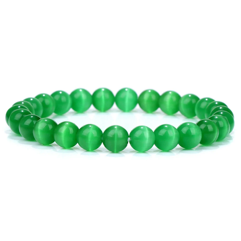Natural Stone Handmade Fashionable Cat's Eye Agate Bracelet - Image 20