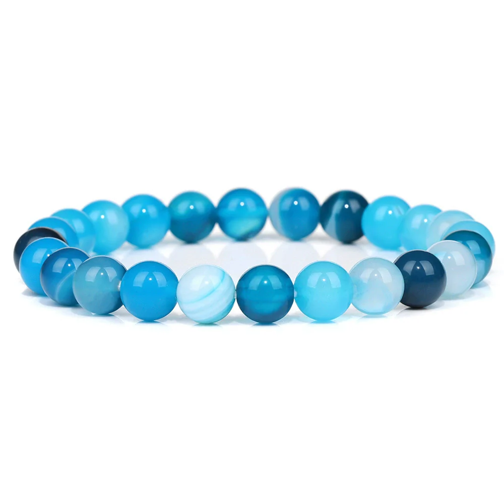 Natural Stone Handmade Fashionable Unisex Bracelet With Crystal Cat's Eye Agate - Image 21