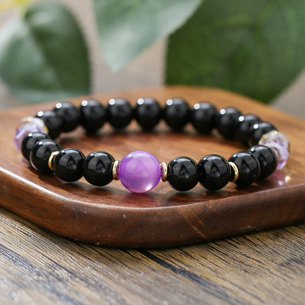 Natural Stone Handmade Punk Style Street Style Unisex Bracelet Jewelry - Image 2