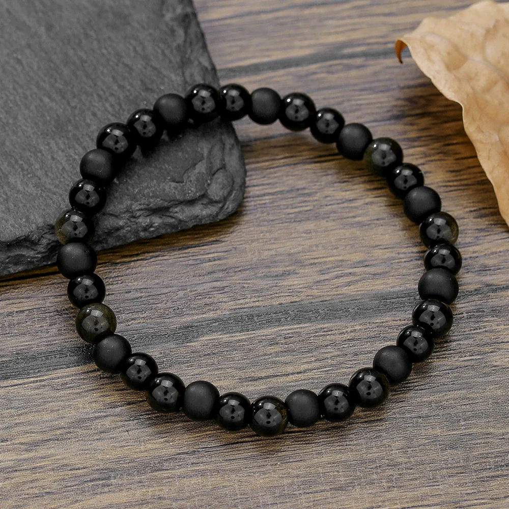 Natural Stone Handmade Punk Style Street Style Unisex Bracelet Jewelry - Image 22