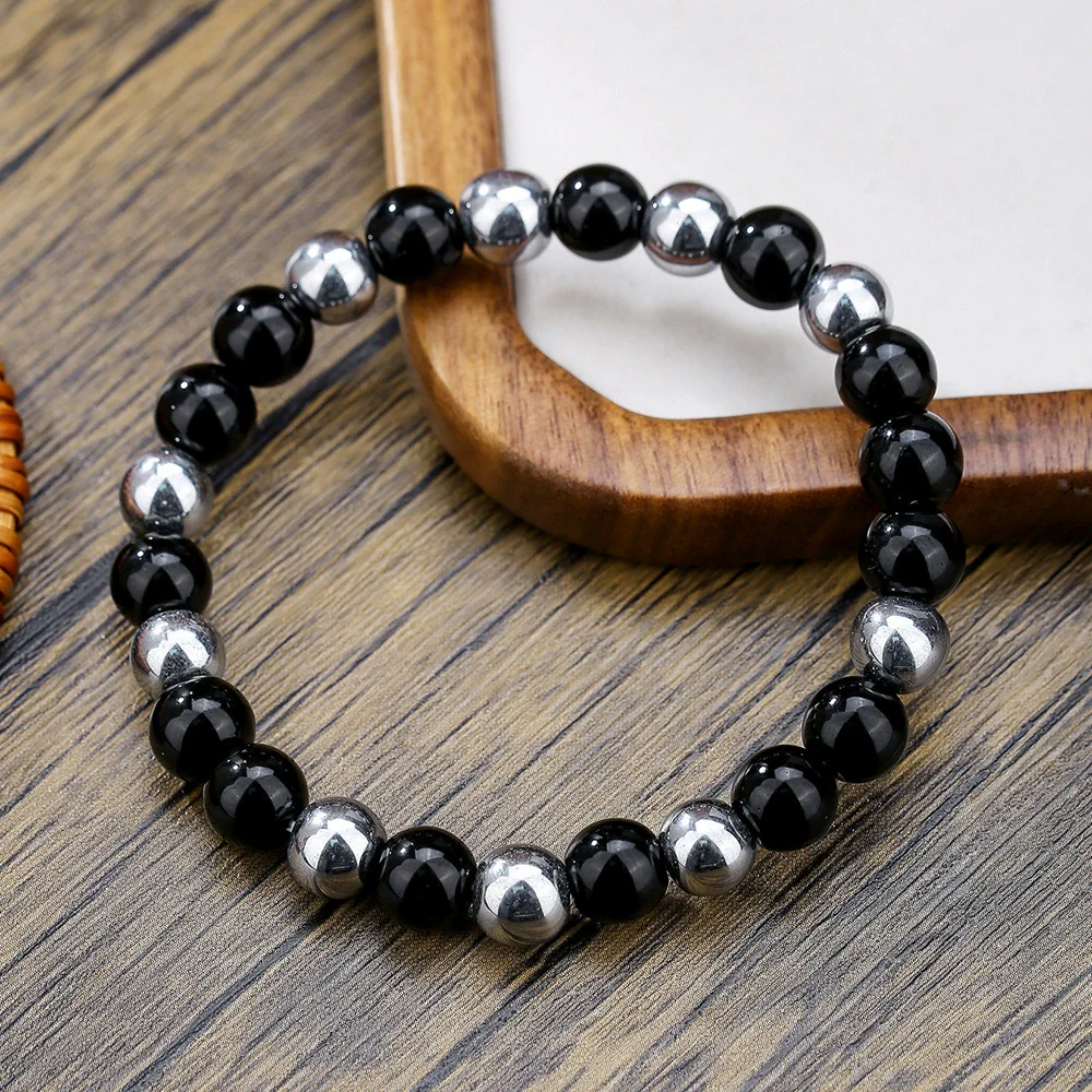 Natural Stone Handmade Punk Style Street Style Unisex Bracelet Jewelry - Image 32