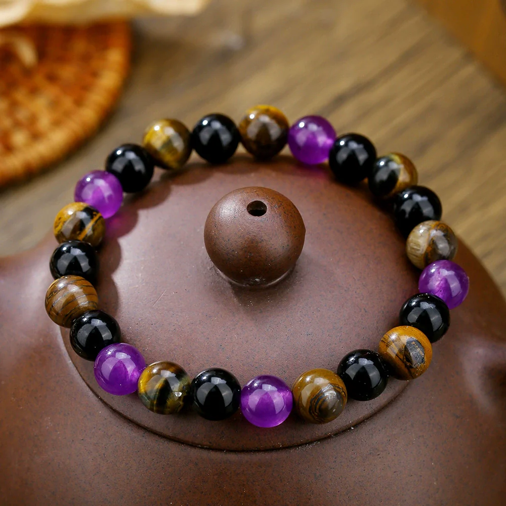 Natural Stone Handmade Punk Style Street Style Unisex Bracelet Jewelry - Image 35