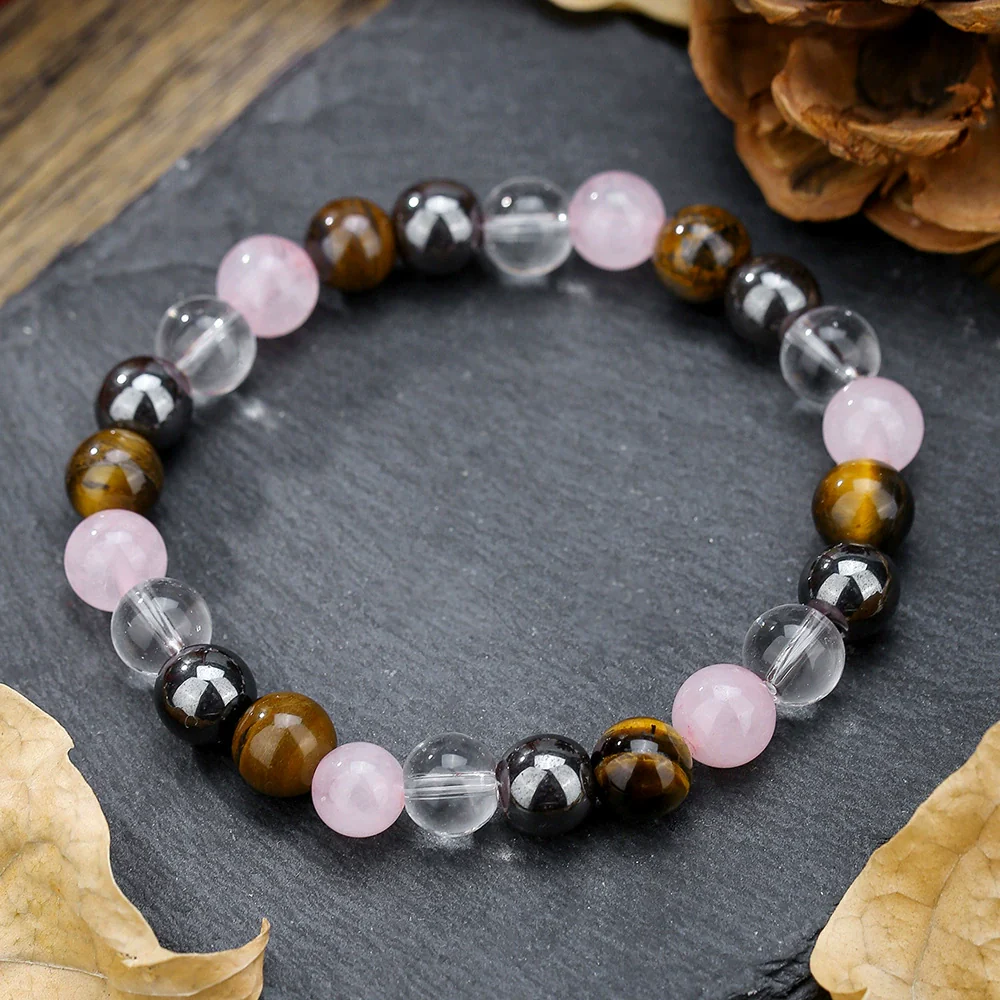 Natural Stone Handmade Punk Style Street Style Unisex Bracelet Jewelry - Image 36