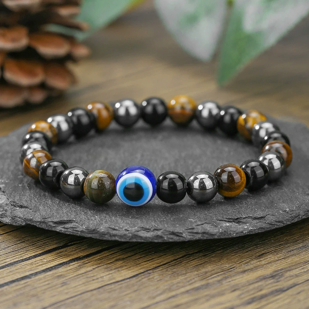 Natural Stone Handmade Punk Style Street Style Unisex Bracelet Jewelry - Image 7