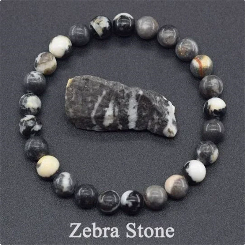 Natural Stone Handmade Unisex Animals Zodiac Mixed Color Bead Bracelet With Amethyst Tiger Eye Rose Stone Agate - Image 23