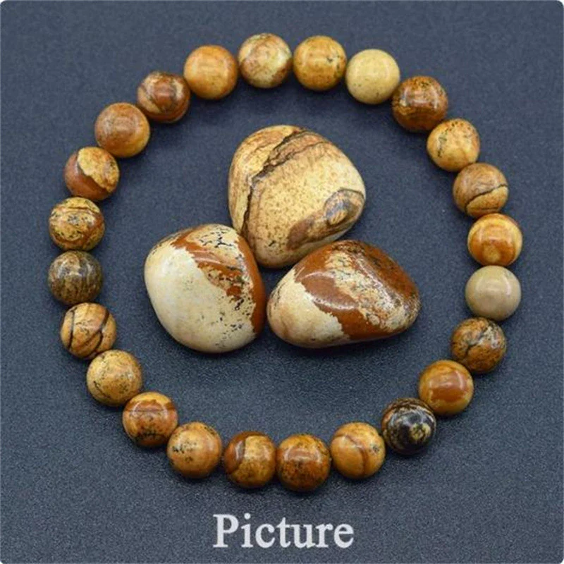 Natural Stone Handmade Unisex Animals Zodiac Mixed Color Bead Bracelet With Amethyst Tiger Eye Rose Stone Agate - Image 6