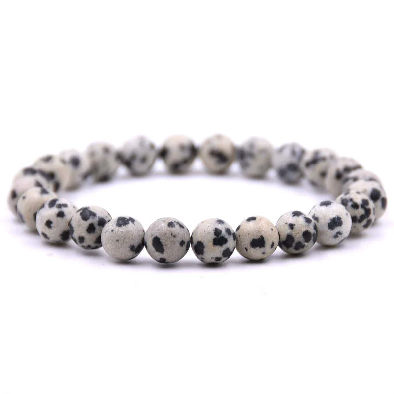 Natural Stone Round Bead Single Ring Bracelet - Image 15