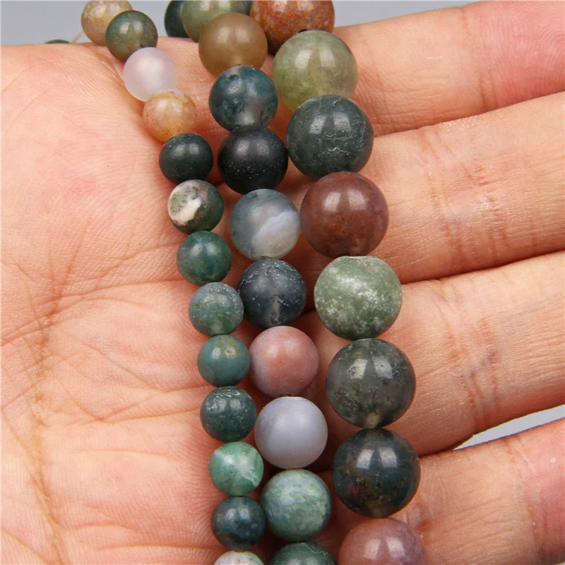 Natural Stone Round Beads Electroplated Jewelry Making Accessories For Handmade Bracelet And Necklace - Image 30