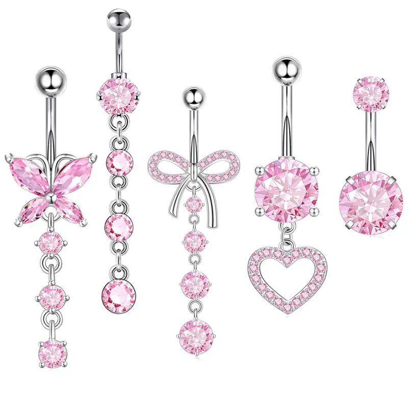 Navel Decoration Stainless Steel Geometric Simple Style Electroplating Jewelry