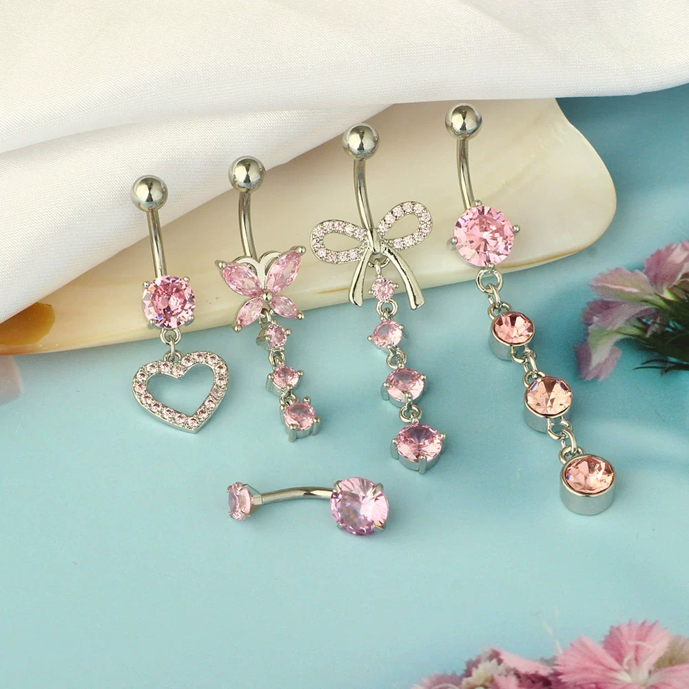 Navel Decoration Stainless Steel Geometric Simple Style Electroplating Jewelry - Image 2
