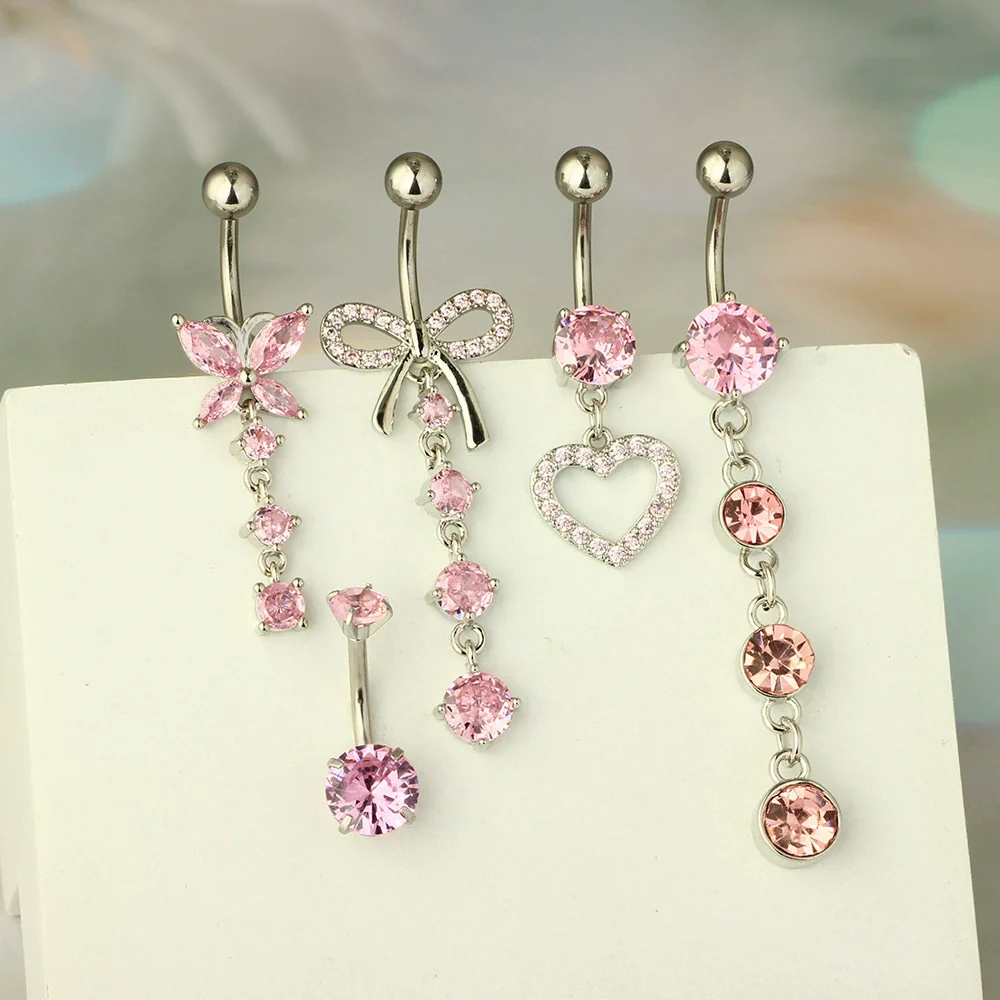 Navel Decoration Stainless Steel Geometric Simple Style Electroplating Jewelry - Image 4