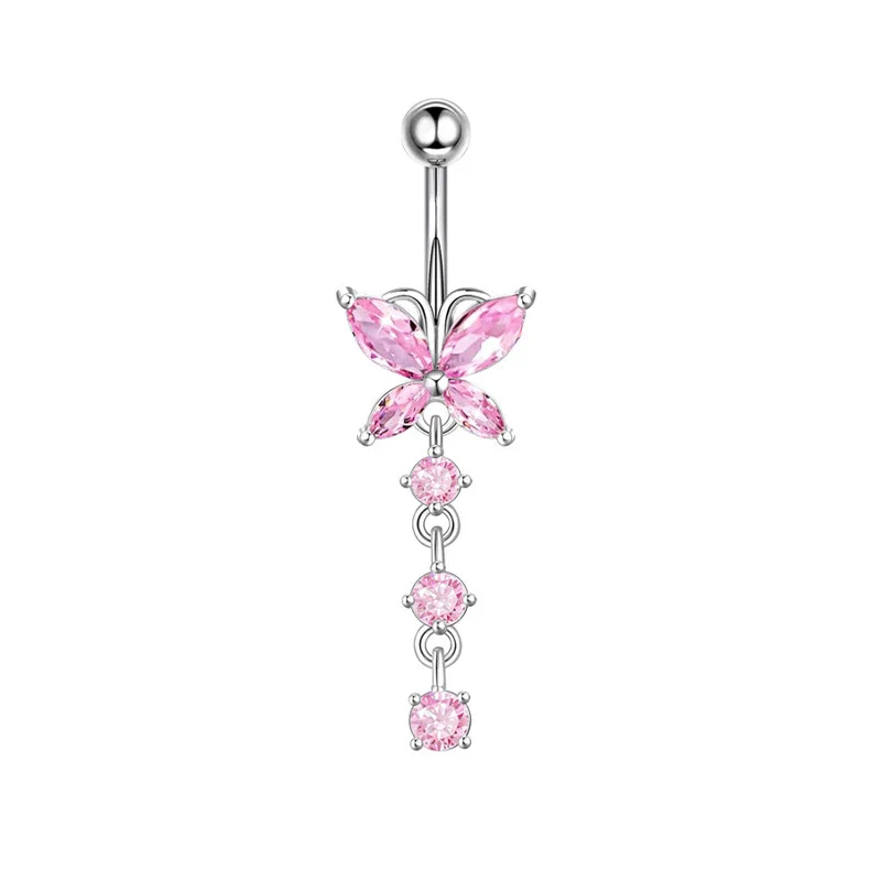 Navel Decoration Stainless Steel Geometric Simple Style Electroplating Jewelry - Image 5