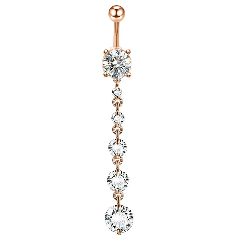 Navel Ring Set Stainless Steel Bow Style Body Piercing Jewelry - Image 18
