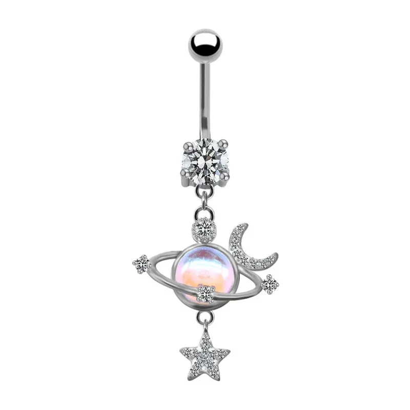 Navel Ring Stainless Steel Animal Zodiac Electroplated Body Piercing Jewelry - Image 6