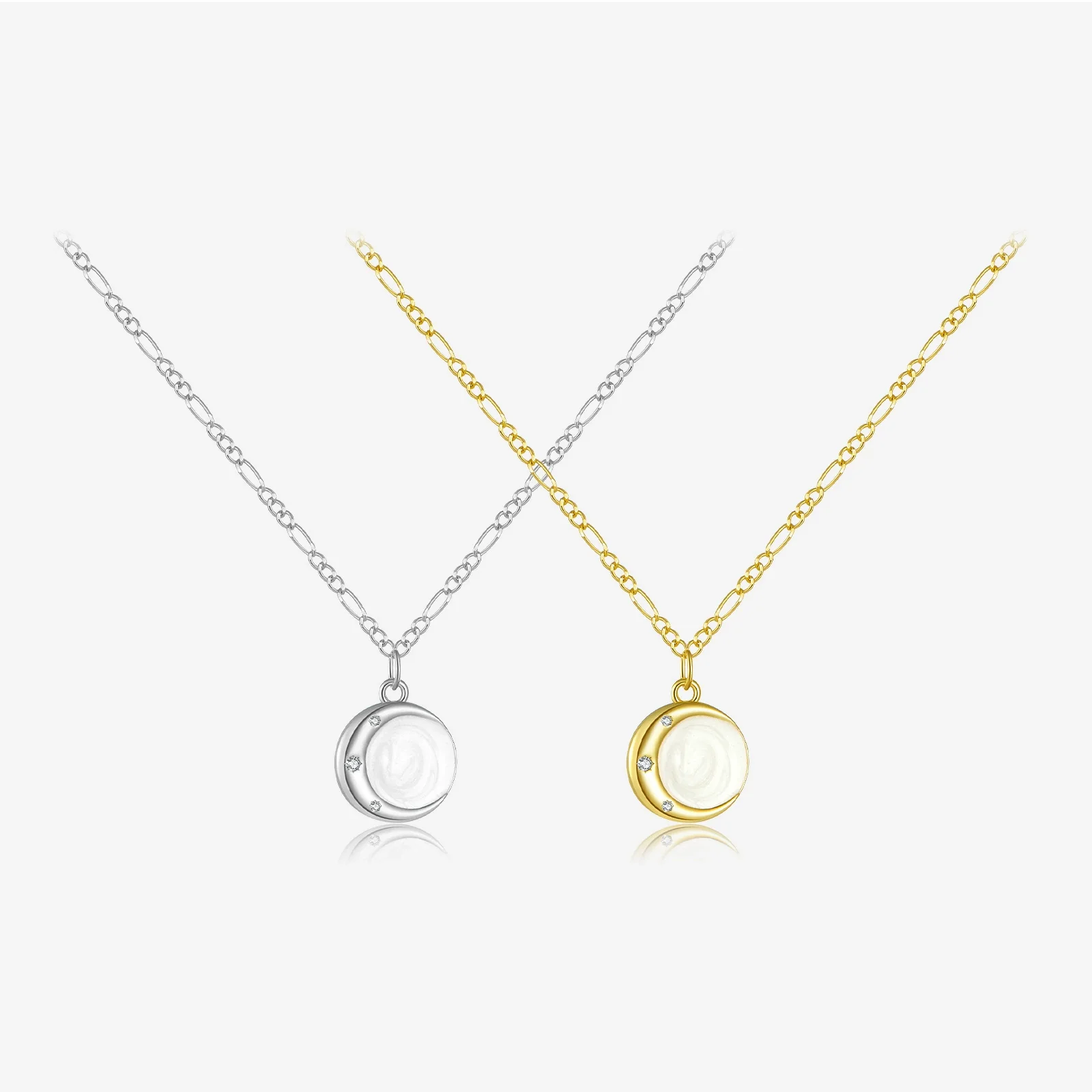 Necklace 925 Sterling Silver Geometric Regular Chain Design