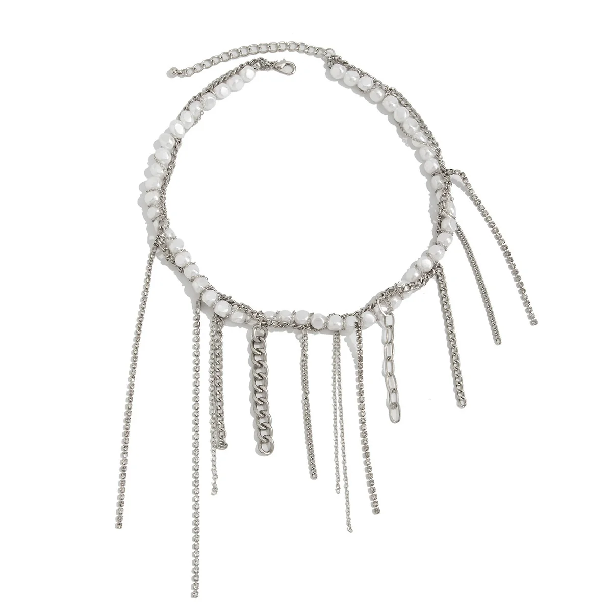 Necklace Alloy Heartshaped Pendant Clavicle Chain Cream Sweet Style Electroplating For Women - Image 5