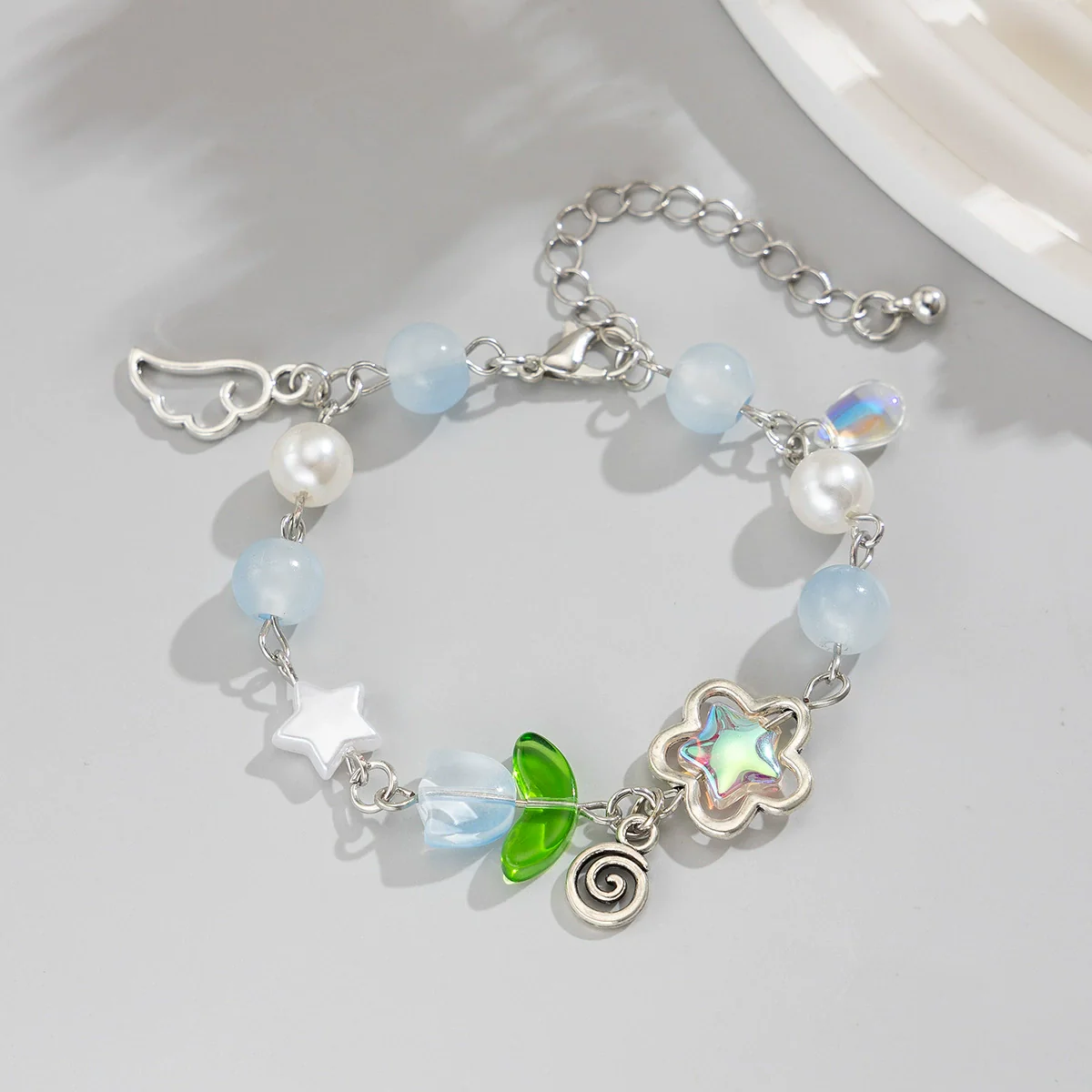 Necklace Alloy Imitation Pearl Sweet Style Bow Strawberry Fivepointed Star Flower Pendant Electroplating - Image 11
