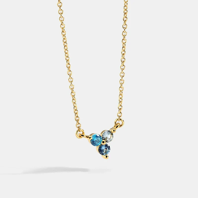 Necklace Brass Copper Plated With 14K Gold Geometric Flowers Electroplating Style Accessories