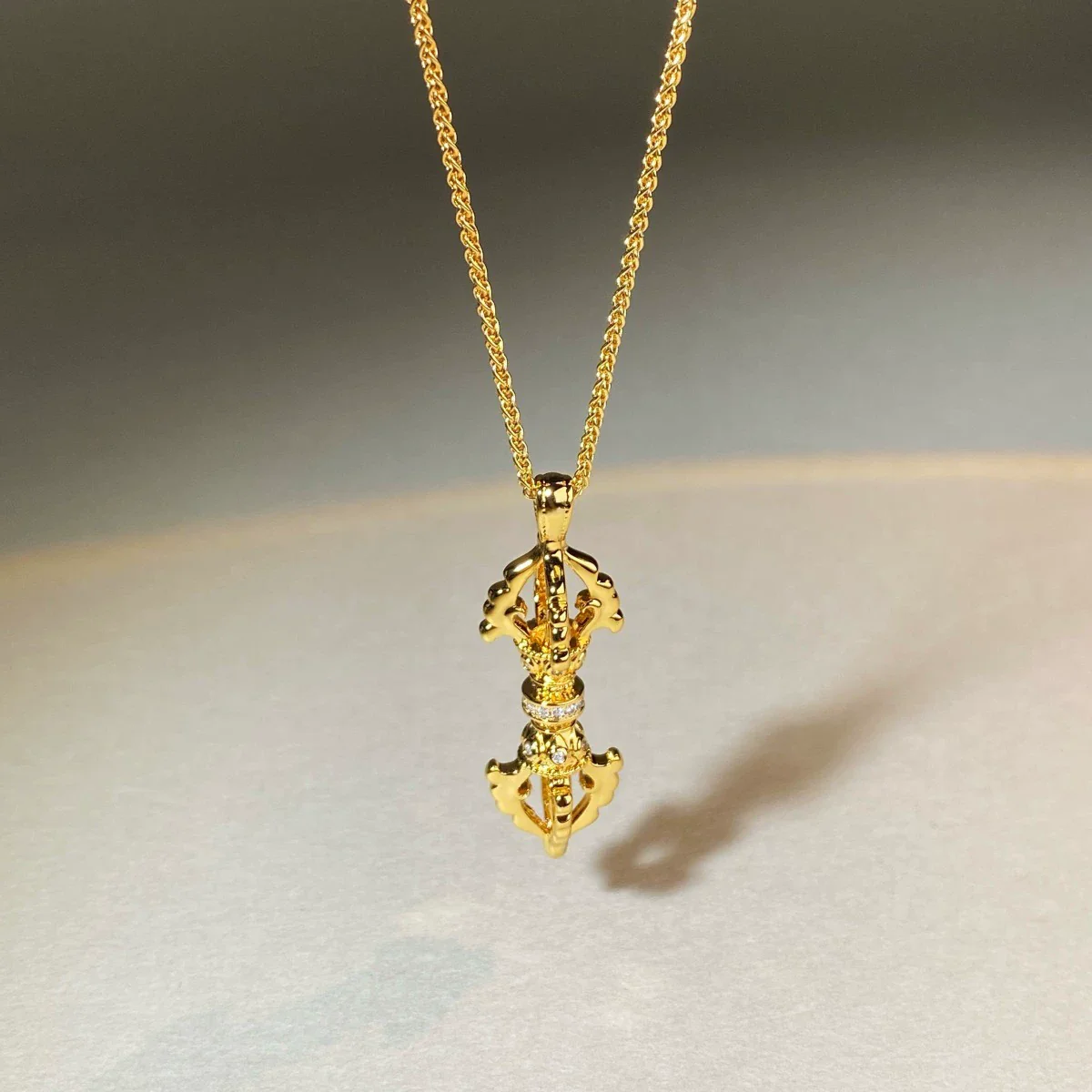 Necklace Copper Alloy Electroplated Simple Geometric Style Pendant - Image 2