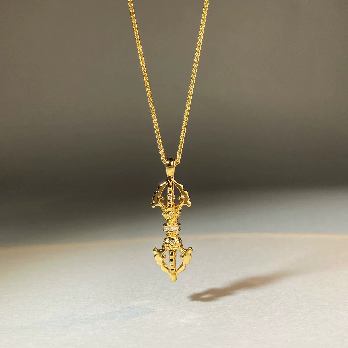 Necklace Copper Alloy Electroplated Simple Geometric Style Pendant - Image 4