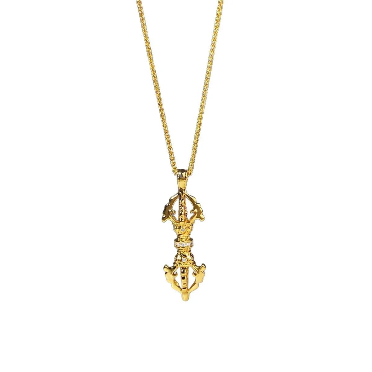 Necklace Copper Alloy Electroplated Simple Geometric Style Pendant - Image 5