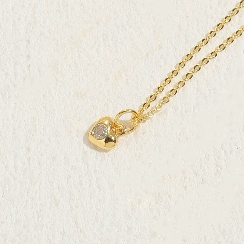 Necklace Copper Zircon Sixpointed Star Geometric Electroplating Ochain - Image 11