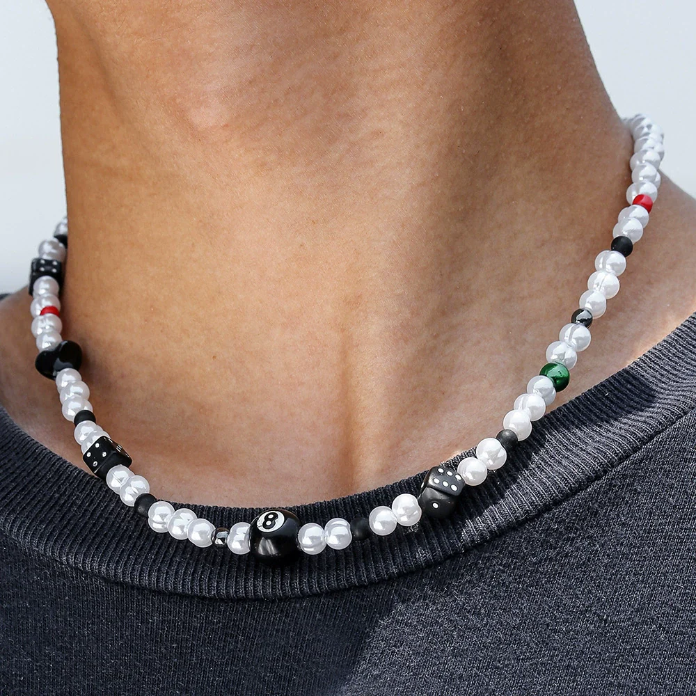 Necklace Glass Acrylic Imitation Geometric Handmade