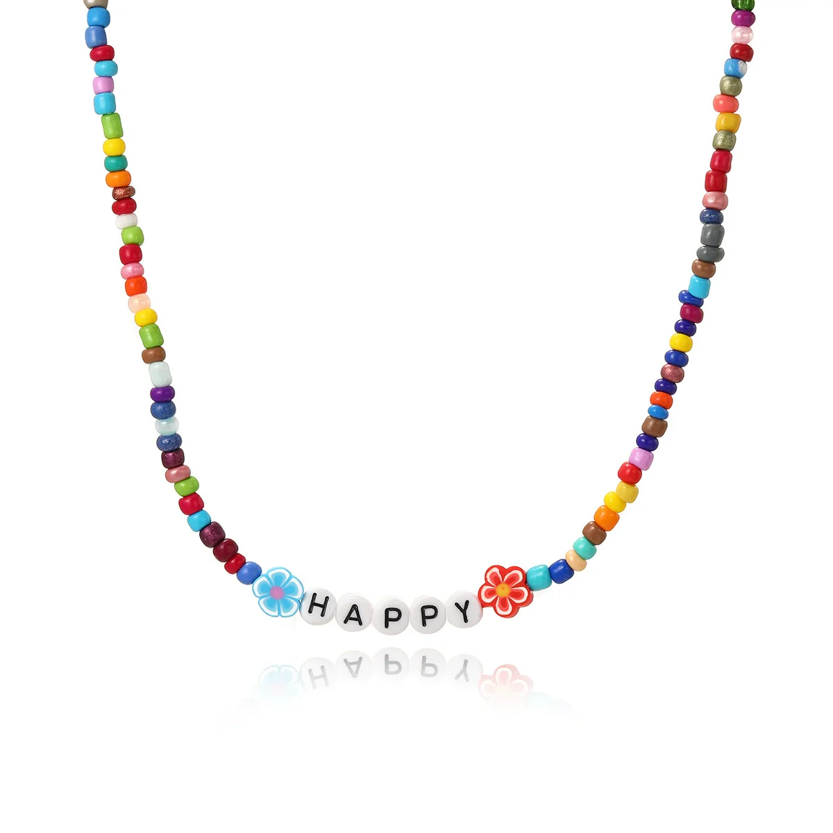 Necklace Glass Glaze Handmade Geometric Animal Zodiac Beaded Jewelry - Image 13