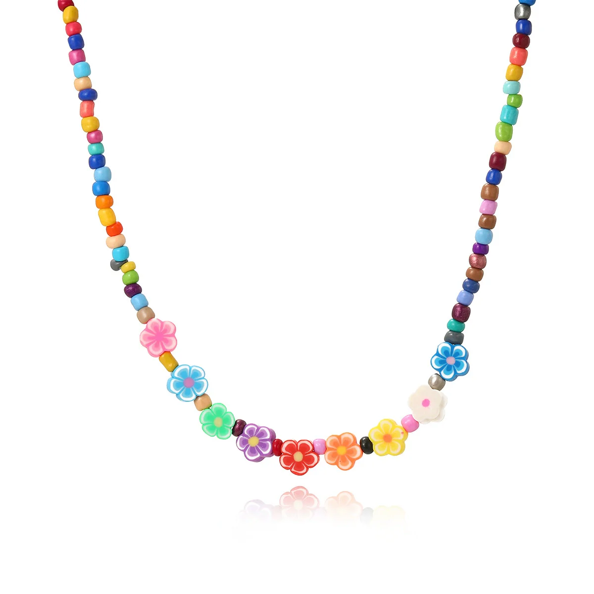 Necklace Glass Glaze Handmade Geometric Animal Zodiac Beaded Jewelry - Image 14