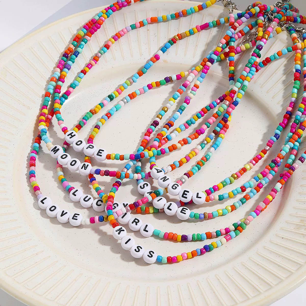 Necklace Glass Glaze Handmade Geometric Animal Zodiac Beaded Jewelry - Image 2