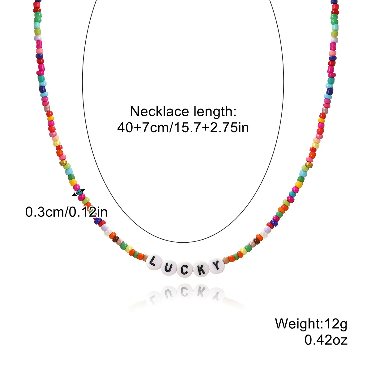 Necklace Glass Glaze Handmade Geometric Animal Zodiac Beaded Jewelry - Image 20