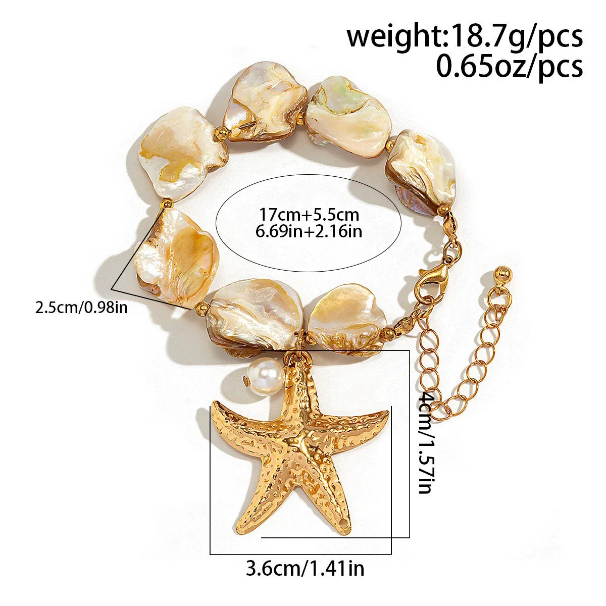 Necklace Jewelry Zinc Alloy Geometric Star Electroplated Shell Starfish Vacation Style Women's - Image 25