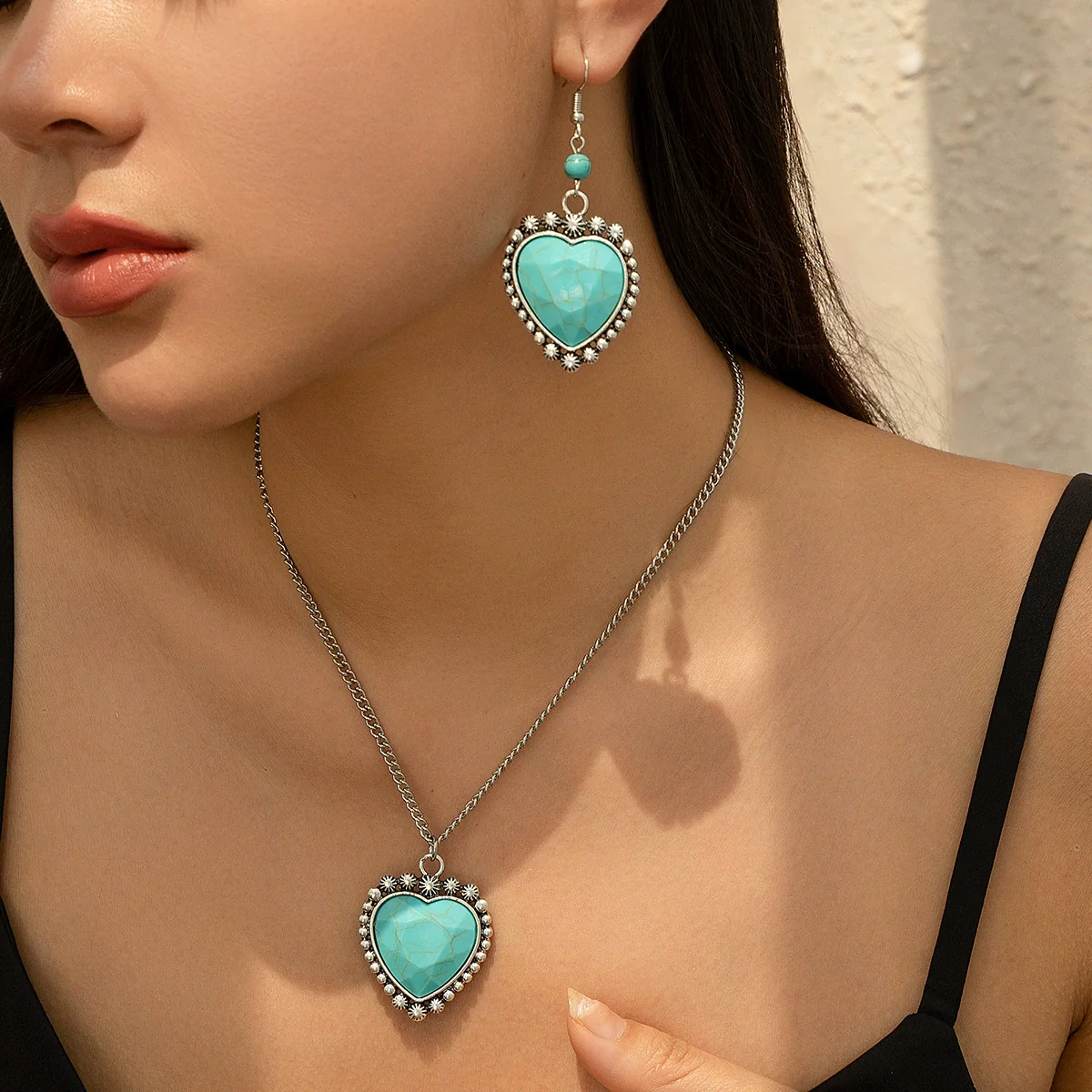 Necklace Metal Alloy Geometric Microinlay Ochain Jewelry