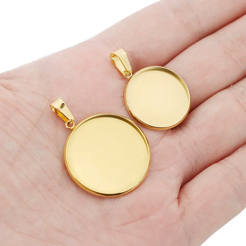Necklace Pendant Holder Jewelry Accessories Stainless Steel Geometric Electroplated - Image 3