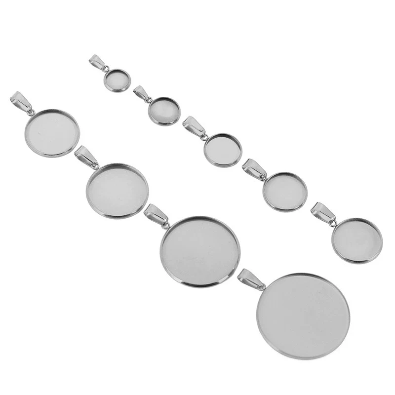 Necklace Pendant Holder Jewelry Accessories Stainless Steel Geometric Electroplated - Image 5