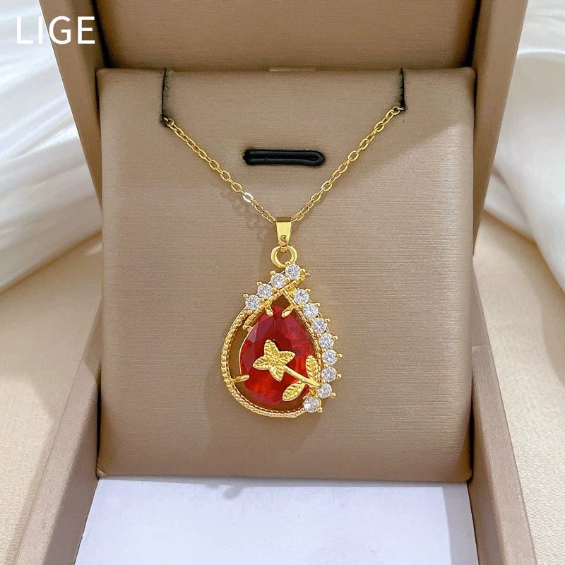 Necklace Stainless Steel Copper Animal Zodiac Cartoon Style