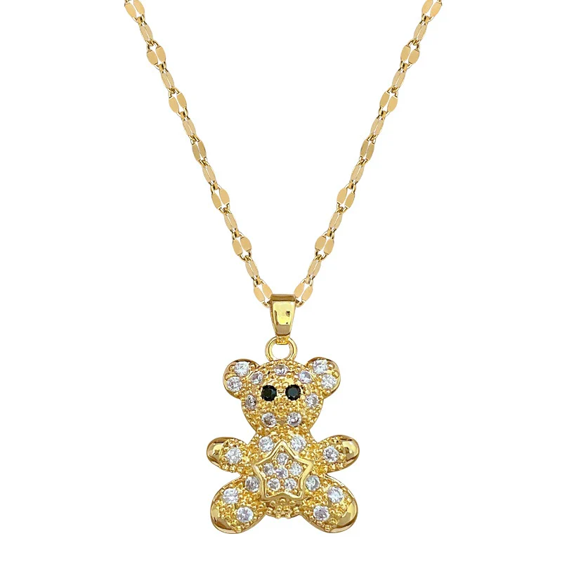 Necklace Stainless Steel Copper Fivepointed Star Geometric Light Luxury Elegant Gorgeous For Women - Image 5