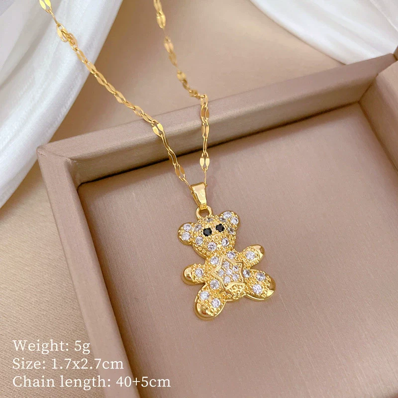 Necklace Stainless Steel Copper Fivepointed Star Geometric Light Luxury Elegant Gorgeous For Women - Image 6