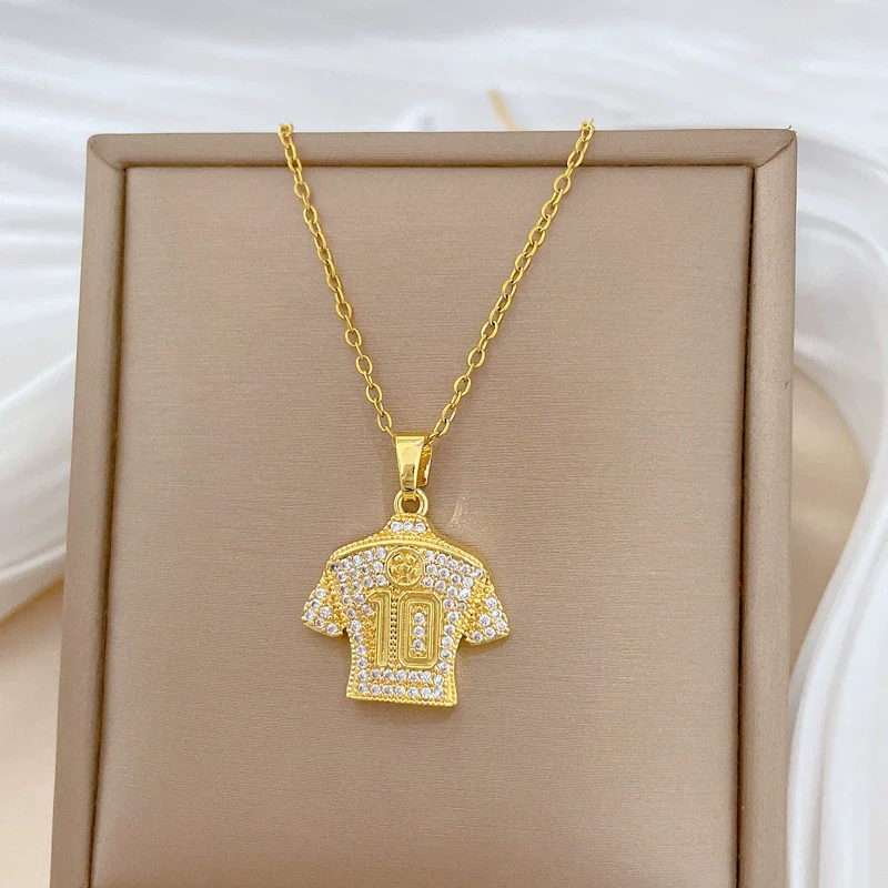 Necklace Stainless Steel Copper Geometric Cartoon Minimalist Style