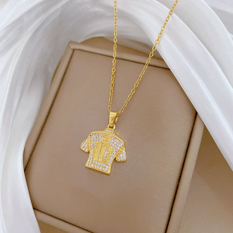 Necklace Stainless Steel Copper Geometric Cartoon Minimalist Style - Image 3