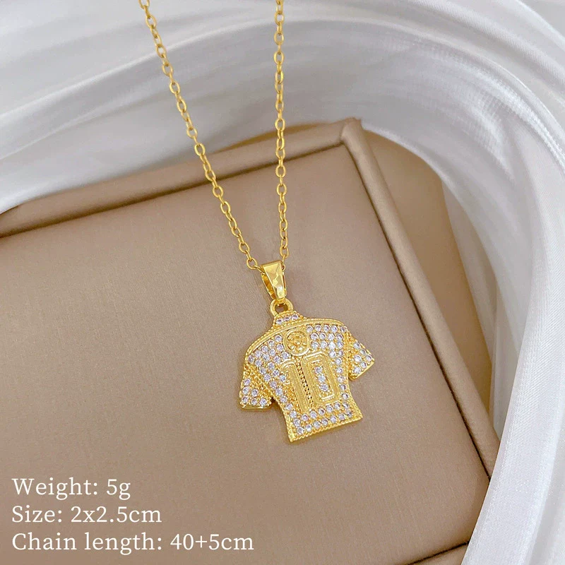 Necklace Stainless Steel Copper Geometric Cartoon Minimalist Style - Image 6