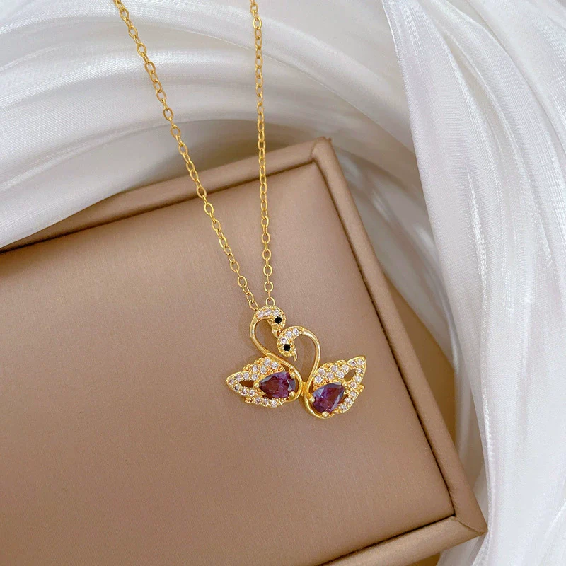 Necklace Stainless Steel Copper Geometric Cartoon Style - Image 3