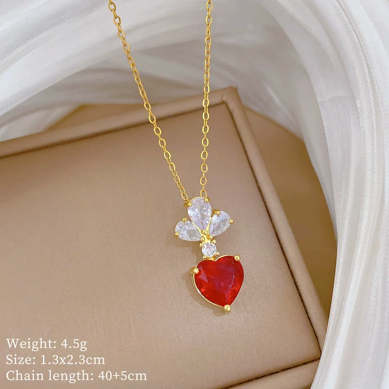 Necklace Stainless Steel Copper Geometric Cartoon Style Titanium Steel Chain - Image 6