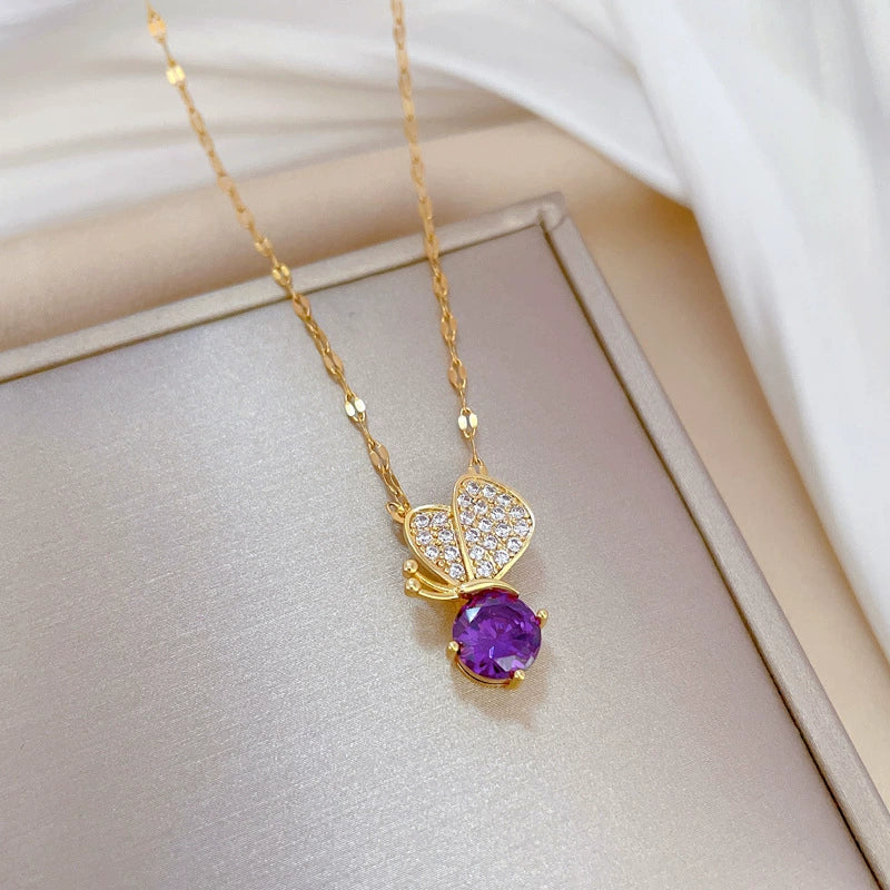 Necklace Stainless Steel Copper Geometric Electroplating For Women - Image 2