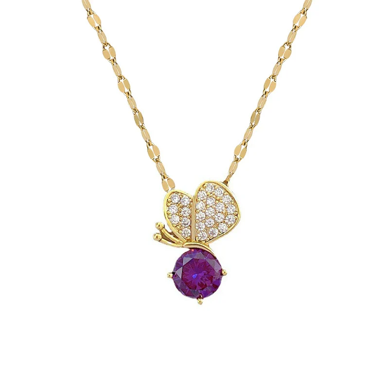 Necklace Stainless Steel Copper Geometric Electroplating For Women - Image 4