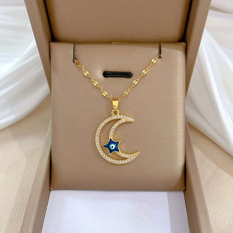Necklace Stainless Steel Copper Geometric Electroplating For Women