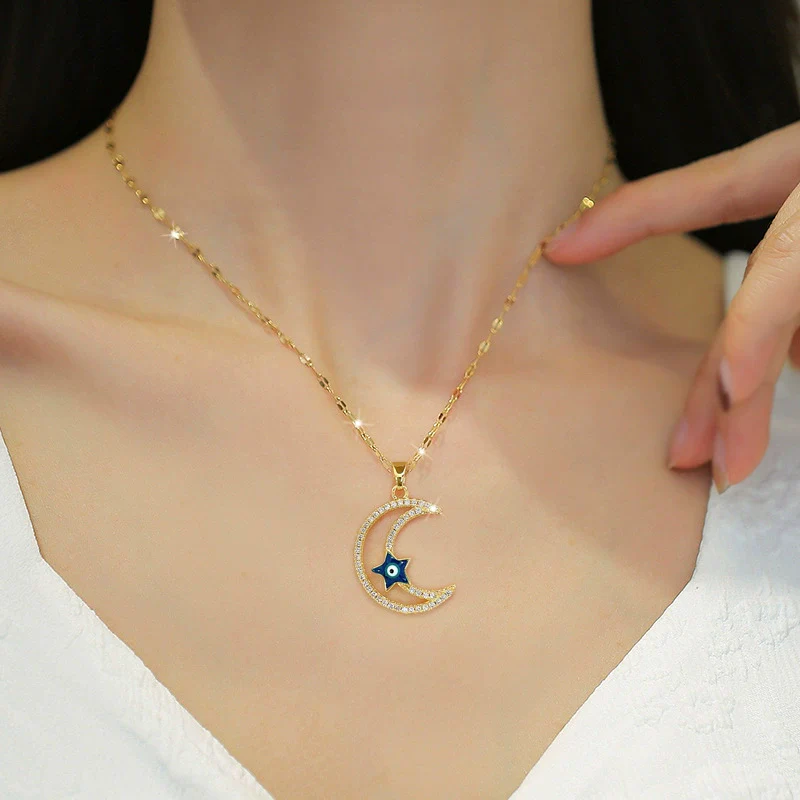 Necklace Stainless Steel Copper Geometric Electroplating For Women - Image 2