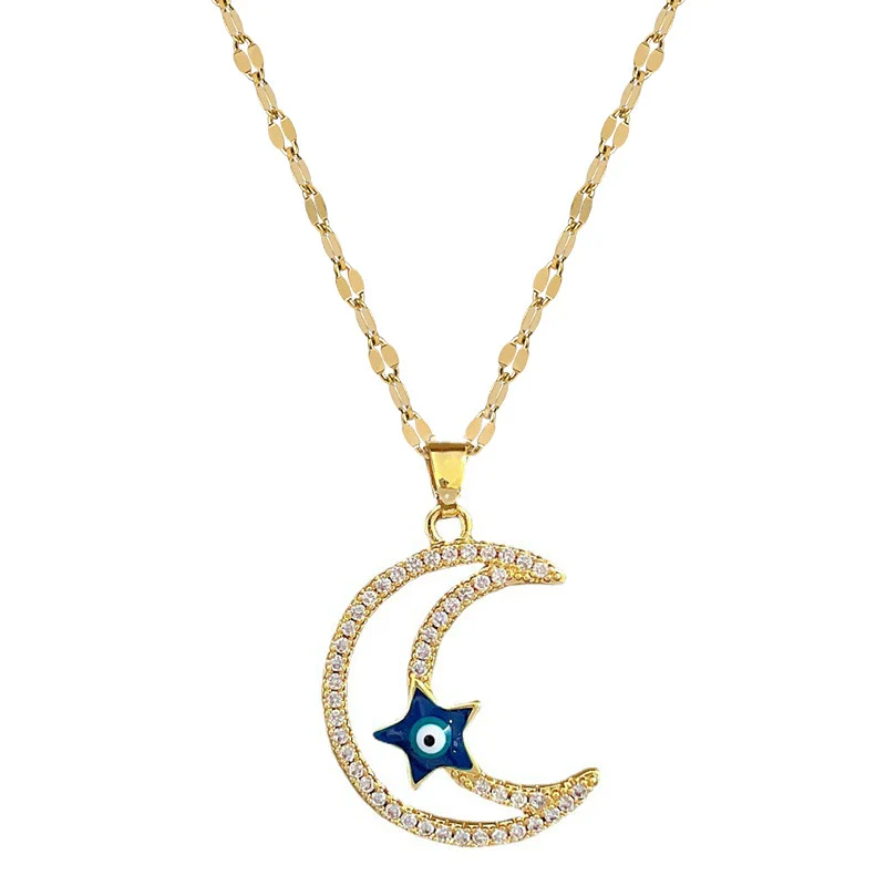 Necklace Stainless Steel Copper Geometric Electroplating For Women - Image 5