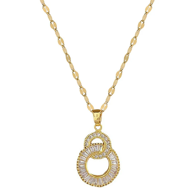 Necklace Stainless Steel Copper Geometric Electroplating For Women - Image 5