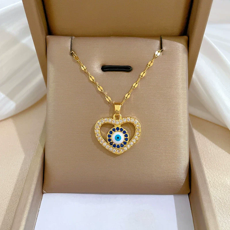 Necklace Stainless Steel Copper Geometric Electroplating Women's